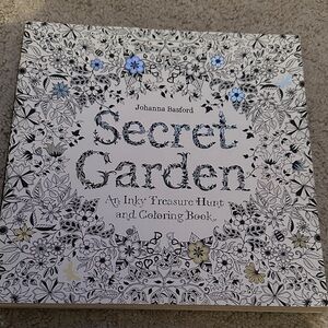 Secret Garden Coloring Book - Black and Gold
